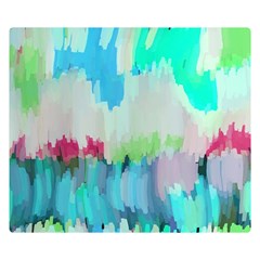 Abstract Background Double Sided Flano Blanket (small) 