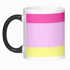 Red Orange Yellow Pink Sunny Color Combo Striped Pattern Stripes Morph Mugs by yoursparklingshop