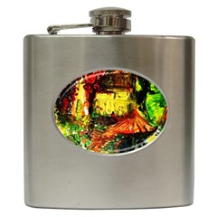 St Barbara Resort Hip Flask (6 Oz) by bestdesignintheworld