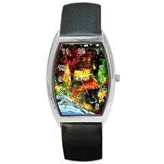 St Barbara Resort Barrel Style Metal Watch by bestdesignintheworld