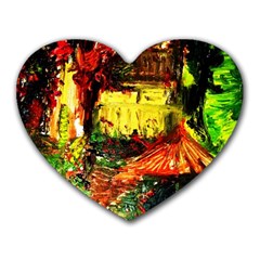 St Barbara Resort Heart Mousepads by bestdesignintheworld