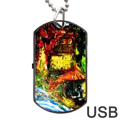 St Barbara Resort Dog Tag Usb Flash (two Sides) by bestdesignintheworld