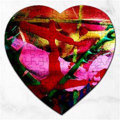 Red Cross 6 Jigsaw Puzzle (heart) by bestdesignintheworld