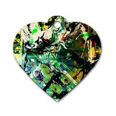 Jealousy   Battle Of Insects 4 Dog Tag Heart (one Side) by bestdesignintheworld