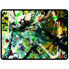 Jealousy   Battle Of Insects 4 Double Sided Fleece Blanket (large)  by bestdesignintheworld