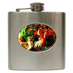 Sunset In A Desert Of Mexico 1 Hip Flask (6 Oz) by bestdesignintheworld