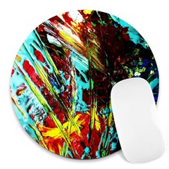 Two Hearts   One Beat 4 Round Mousepads by bestdesignintheworld