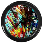 Two Hearts   One Beat 4 Wall Clocks (Black) Front