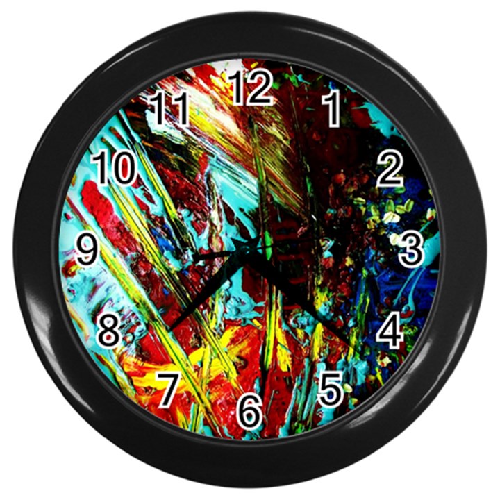 Two Hearts   One Beat 4 Wall Clocks (Black)