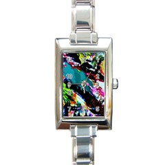 Tulips First Sprouts 6 Rectangle Italian Charm Watch by bestdesignintheworld