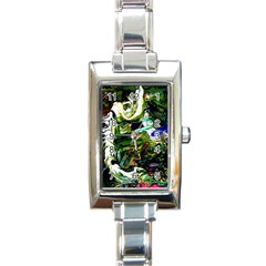 Bow Of Scorpio Before A Butterfly 8 Rectangle Italian Charm Watch