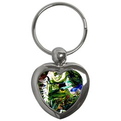 Bow Of Scorpio Before A Butterfly 8 Key Chains (heart)  by bestdesignintheworld