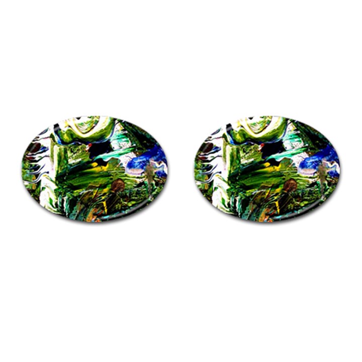 Bow Of Scorpio Before A Butterfly 8 Cufflinks (Oval)