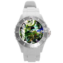 Bow Of Scorpio Before A Butterfly 8 Round Plastic Sport Watch (l) by bestdesignintheworld