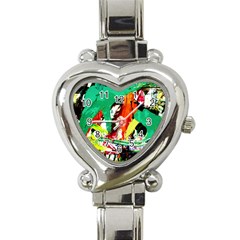 Tulips First Sprouts 7 Heart Italian Charm Watch by bestdesignintheworld