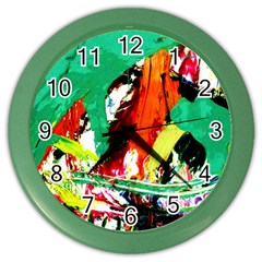 Tulips First Sprouts 7 Color Wall Clocks by bestdesignintheworld