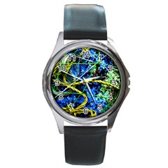 Moment Of The Haos 7 Round Metal Watch by bestdesignintheworld