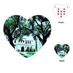 Hot Day In Dallas 16 Playing Cards (heart)  by bestdesignintheworld