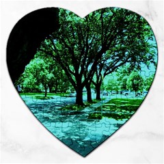 Hot Day In Dallas 5 Jigsaw Puzzle (heart) by bestdesignintheworld