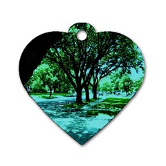 Hot Day In Dallas 5 Dog Tag Heart (two Sides) by bestdesignintheworld