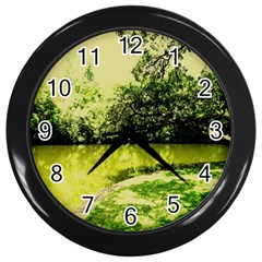 Lake Park 9 Wall Clocks (black) by bestdesignintheworld