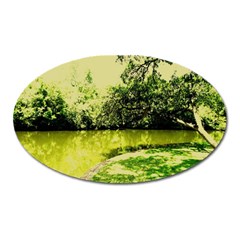 Lake Park 9 Oval Magnet by bestdesignintheworld