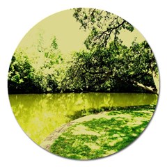 Lake Park 9 Magnet 5  (round) by bestdesignintheworld