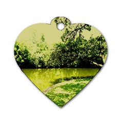 Lake Park 9 Dog Tag Heart (one Side) by bestdesignintheworld