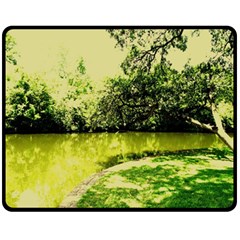 Lake Park 9 Fleece Blanket (medium)  by bestdesignintheworld