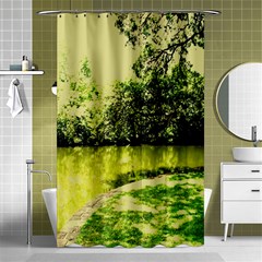 Lake Park 9 Shower Curtain 48  X 72  (small)  by bestdesignintheworld