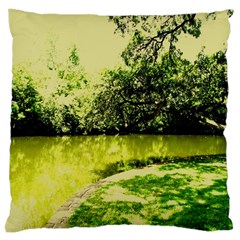 Lake Park 9 Large Cushion Case (one Side) by bestdesignintheworld