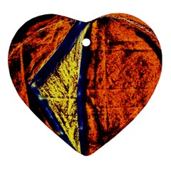 Cryptography Of The Planet 9 Heart Ornament (two Sides) by bestdesignintheworld