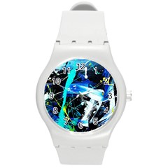 My Brain Reflecrion 1/1 Round Plastic Sport Watch (m) by bestdesignintheworld