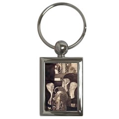 Jurisprudence - Gustav Klimt Key Chains (rectangle)  by Valentinaart