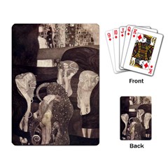 Jurisprudence - Gustav Klimt Playing Card by Valentinaart