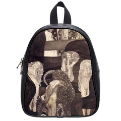 Jurisprudence - Gustav Klimt School Bag (small) by Valentinaart