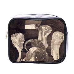 Jurisprudence - Gustav Klimt Mini Toiletries Bags by Valentinaart