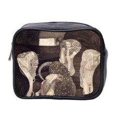 Jurisprudence - Gustav Klimt Mini Toiletries Bag 2-side by Valentinaart