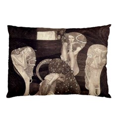 Jurisprudence - Gustav Klimt Pillow Case (two Sides) by Valentinaart