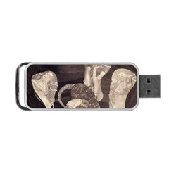 Jurisprudence - Gustav Klimt Portable Usb Flash (two Sides) by Valentinaart