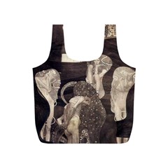 Jurisprudence - Gustav Klimt Full Print Recycle Bags (s)  by Valentinaart