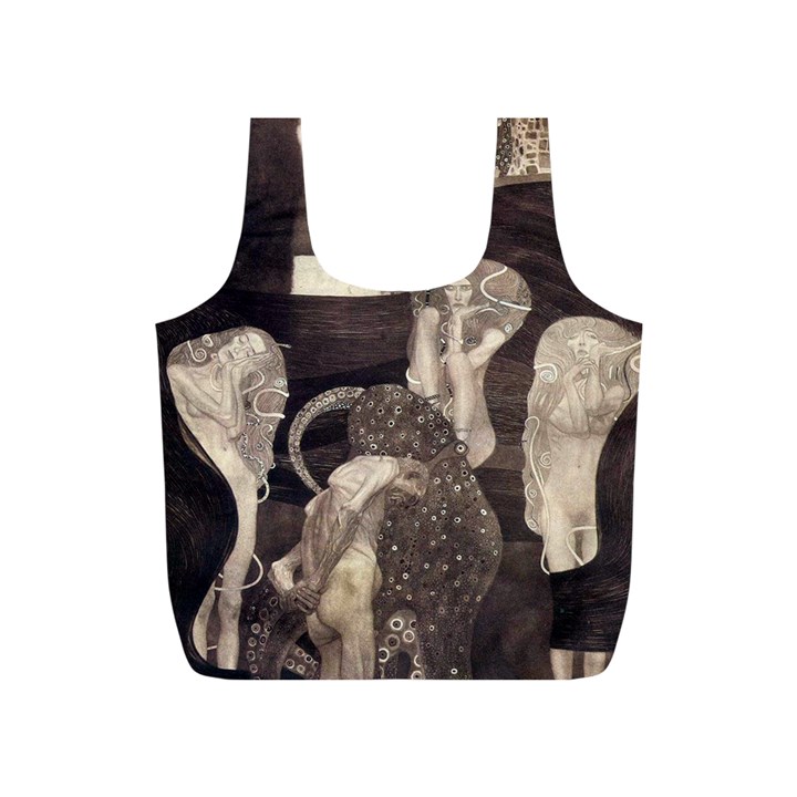 Jurisprudence - Gustav Klimt Full Print Recycle Bags (S) 