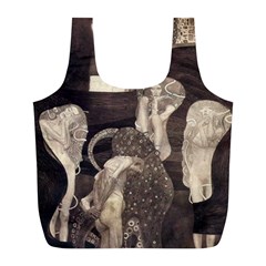 Jurisprudence - Gustav Klimt Full Print Recycle Bags (l)  by Valentinaart