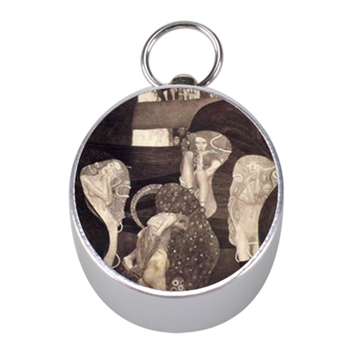 Jurisprudence - Gustav Klimt Mini Silver Compasses