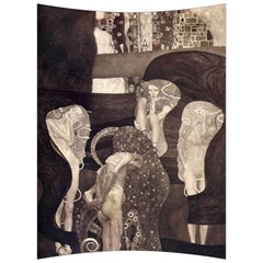 Jurisprudence - Gustav Klimt Back Support Cushion by Valentinaart