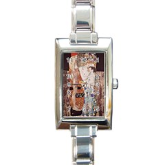 The Three Ages Of Woman- Gustav Klimt Rectangle Italian Charm Watch