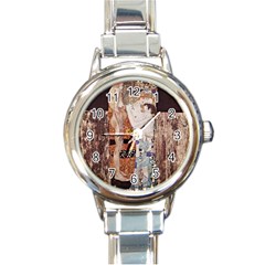 The Three Ages Of Woman- Gustav Klimt Round Italian Charm Watch