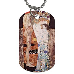 The Three Ages Of Woman- Gustav Klimt Dog Tag (one Side) by Valentinaart