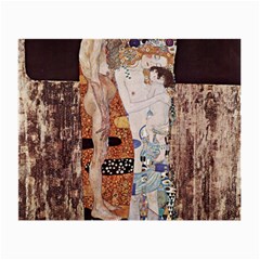 The Three Ages Of Woman- Gustav Klimt Small Glasses Cloth by Valentinaart