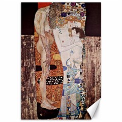 The Three Ages Of Woman- Gustav Klimt Canvas 12  X 18   by Valentinaart